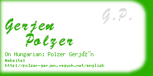 gerjen polzer business card